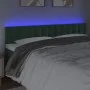 LED-Kopfteil aus dunkelgrünem Samt, 200 x 5 x 78/88 cm von , Kopf- und Fußteile - Ref: Foro24-3122115, Preis: 78,25 €, Rabatt: %