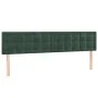 Dark green velvet LED headboard 200x5x78/88 cm by , Headboards and footboards - Ref: Foro24-3122115, Price: 78,25 €, Discount: %