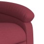 Sillón de masaje reclinable eléctrico tela rojo tinto en Sillones | Comprar online en Foru.es
