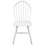Sillas de comedor 4 unidades madera maciza de caucho blanco de vidaXL, Sillas de comedor - Ref: Foro24-242027, Precio: 262,95...