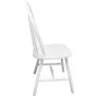 Sillas de comedor 4 unidades madera maciza de caucho blanco de vidaXL, Sillas de comedor - Ref: Foro24-242027, Precio: 262,95...