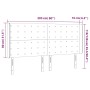 Cabecero con LED de tela gris taupe 203x16x118/128 cm de , Cabeceros y pies de cama - Ref: Foro24-3124508, Precio: 157,37 €, ...