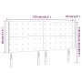 Cabecero con LED de tela negro 163x16x118/128 cm de , Cabeceros y pies de cama - Ref: Foro24-3124490, Precio: 152,99 €, Descu...