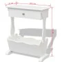 Revistero Melrose blanco de vidaXL, Revisteros - Ref: Foro24-242440, Precio: 80,11 €, Descuento: %