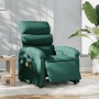 Sillón reclinable de masaje eléctrico tela verde oscuro en Sillones | Comprar online en Foru.es