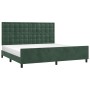 Estructura cama con cabecero terciopelo verde oscuro 200x200 cm de , Camas y somieres - Ref: Foro24-3126022, Precio: 263,21 €...