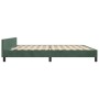 Estructura cama con cabecero terciopelo verde oscuro 200x200 cm de , Camas y somieres - Ref: Foro24-3126022, Precio: 263,21 €...