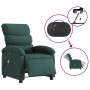 Sillón reclinable de masaje eléctrico tela verde oscuro en Sillones | Comprar online en Foru.es