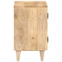 Mesita de noche tallada de madera maciza de mango 40x30x50 cm de vidaXL, Mesitas de noche - Ref: Foro24-320232, Precio: 127,4...
