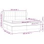 Cama box spring con colchón tela gris claro 200x200 cm de , Camas y somieres - Ref: Foro24-3128309, Precio: 714,47 €, Descuen...