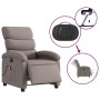 Sillón reclinable de masaje eléctrico tela gris taupe en Sillones | Comprar online en Foru.es