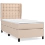 Cama box spring con colchón cuero sintético capuchino 90x200 cm de , Camas y somieres - Ref: Foro24-3129014, Precio: 356,76 €...
