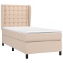 Cama box spring con colchón cuero sintético capuchino 90x200 cm de , Camas y somieres - Ref: Foro24-3129014, Precio: 356,76 €...