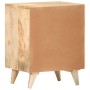Mesita de noche tallada de madera maciza de mango 40x30x50 cm de vidaXL, Mesitas de noche - Ref: Foro24-320232, Precio: 127,4...