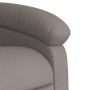 Sillón reclinable de masaje eléctrico tela gris taupe en Sillones | Comprar online en Foru.es