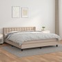 Cama box spring con colchón cuero sintético capuchino 180x200cm de , Camas y somieres - Ref: Foro24-3130798, Precio: 548,80 €...