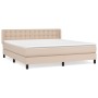 Cama box spring con colchón cuero sintético capuchino 180x200cm de , Camas y somieres - Ref: Foro24-3130798, Precio: 548,80 €...