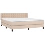 Cama box spring con colchón cuero sintético capuchino 180x200cm de , Camas y somieres - Ref: Foro24-3130798, Precio: 548,80 €...