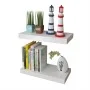 Estantes flotantes de pared 2 uds MDF blanco para libros/DVD de vidaXL, Estantes y estanterías - Ref: Foro24-242182, Precio: ...