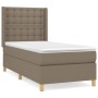 Cama box spring con colchón tela gris taupe 90x200 cm de , Camas y somieres - Ref: Foro24-3132285, Precio: 394,35 €, Descuent...