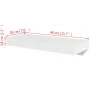 Estantes flotantes de pared 2 uds MDF blanco para libros/DVD de vidaXL, Estantes y estanterías - Ref: Foro24-242182, Precio: ...