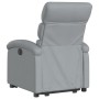 Sillón reclinable elevable de tela gris claro en Sillones | Comprar online en Foru.es