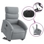 Sillón reclinable elevable de tela gris claro en Sillones | Comprar online en Foru.es