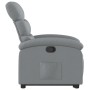 Sillón reclinable elevable de tela gris claro en Sillones | Comprar online en Foru.es