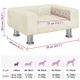 Cama para perros de terciopelo crema 50x40x26,5 cm en Camas para perros | Comprar online en Foru.es