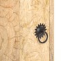 Mesita de noche tallada de madera maciza de mango 40x30x50 cm de vidaXL, Mesitas de noche - Ref: Foro24-320232, Precio: 127,4...