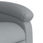 Sillón reclinable elevable de tela gris claro en Sillones | Comprar online en Foru.es