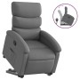 Sillón reclinable elevable de tela gris oscuro en Sillones | Comprar online en Foru.es