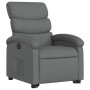 Sillón reclinable elevable de tela gris oscuro en Sillones | Comprar online en Foru.es