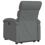 Sillón reclinable elevable de tela gris oscuro en Sillones | Comprar online en Foru.es
