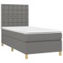 Cama box spring colchón y luces LED tela gris oscuro 80x200 cm de , Camas y somieres - Ref: Foro24-3135710, Precio: 355,17 €,...