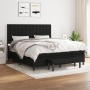 Cama box spring con colchón tela negro 160x200 cm de , Camas y somieres - Ref: Foro24-3136927, Precio: 640,88 €, Descuento: %