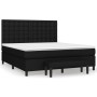 Cama box spring con colchón tela negro 160x200 cm de , Camas y somieres - Ref: Foro24-3136927, Precio: 640,88 €, Descuento: %