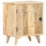 Mesita de noche tallada de madera maciza de mango 40x30x50 cm de vidaXL, Mesitas de noche - Ref: Foro24-320232, Precio: 127,4...