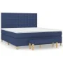 Boxspringbett mit blauer Stoffmatratze 160x200 cm von , Betten und Lattenroste - Ref: Foro24-3137491, Preis: 590,58 €, Rabatt: %