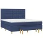 Boxspringbett mit blauer Stoffmatratze 160x200 cm von , Betten und Lattenroste - Ref: Foro24-3137491, Preis: 590,58 €, Rabatt: %