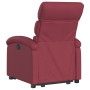 Sillón reclinable elevable tela rojo tinto en Sillones | Comprar online en Foru.es