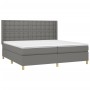 Cama box spring colchón y luces LED tela gris claro 200x200 cm de , Camas y somieres - Ref: Foro24-3139222, Precio: 661,64 €,...