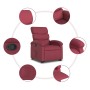 Sillón reclinable elevable tela rojo tinto en Sillones | Comprar online en Foru.es