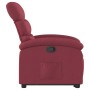 Sillón reclinable elevable tela rojo tinto en Sillones | Comprar online en Foru.es