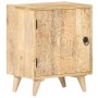 Mesita de noche tallada de madera maciza de mango 40x30x50 cm de vidaXL, Mesitas de noche - Ref: Foro24-320232, Precio: 127,4...