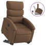 Sillón reclinable elevable de tela marrón en Sillones | Comprar online en Foru.es