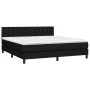 Box spring bed with black fabric mattress 160x200 cm by , Beds and slatted bases - Ref: Foro24-3140387, Price: 485,84 €, Disc...