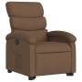 Sillón reclinable elevable de tela marrón en Sillones | Comprar online en Foru.es