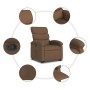 Sillón reclinable elevable de tela marrón en Sillones | Comprar online en Foru.es