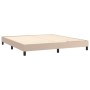 Cama box spring con colchón cuero sintético capuchino 180x200cm de , Camas y somieres - Ref: Foro24-3141142, Precio: 537,78 €...